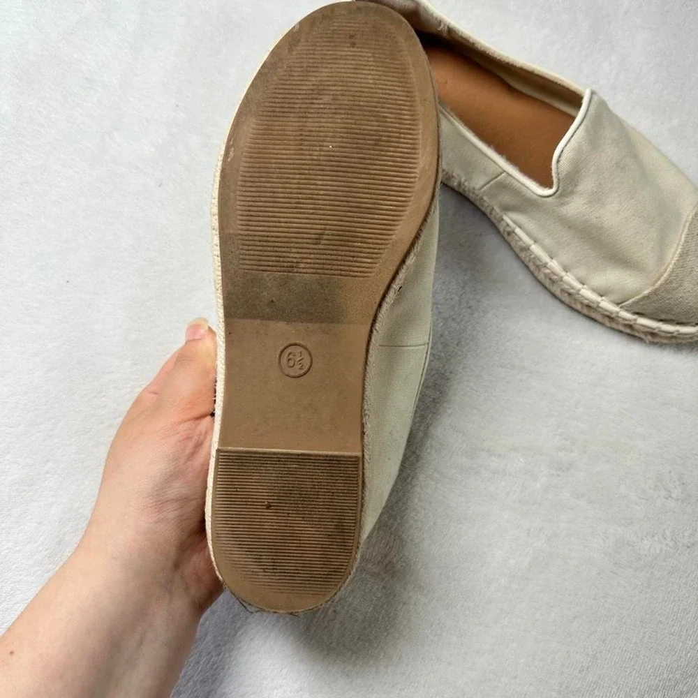 Universal Thread Skipper Espadrille Flats cream canvas y2k mcbling fairy boho